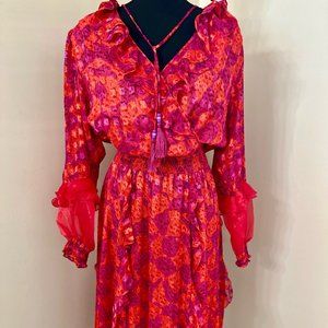 80s Montage by Mosaic Vintage Dress Size M